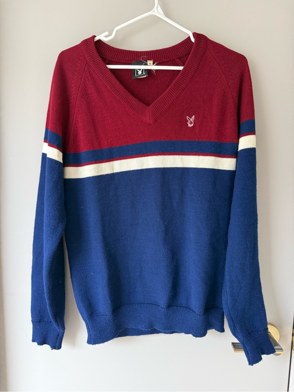 Vintage Playboy Men’s V-Neck Sweater